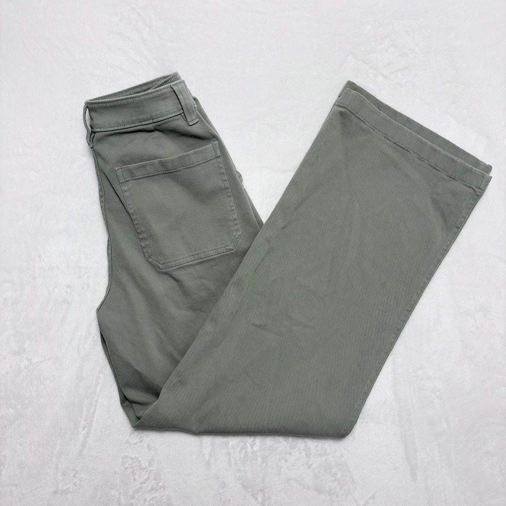 BP. Nordstrom Green Dune High Rise Wide Leg Twill Pants Trouser Sage Size 4